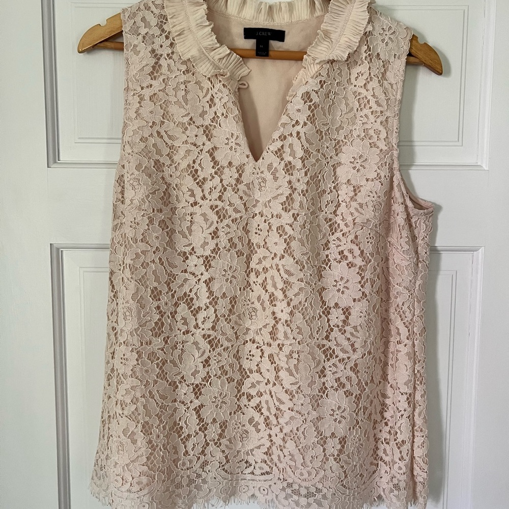 J crew lace top
